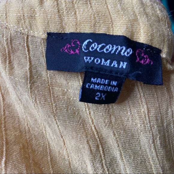 COMO yellow light weight 2x blouse - Picture 9 of 9